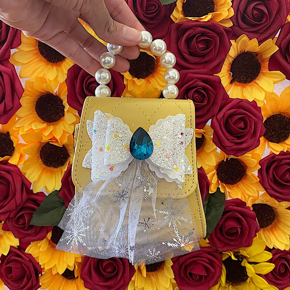 MINI YELLOW BOW PURSE